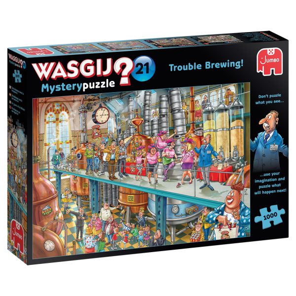 Jumbo 25006 WAsgij-puzzel Mystery-21 Leven in de brouwerij! 1000 stukjes