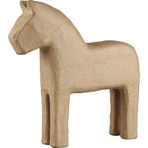 Paard 24.5 cm papier-mache Knutselen