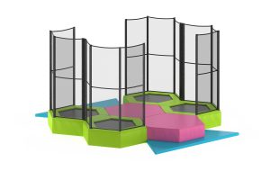 Peuter Mini Trampolinepark 4 trampolines