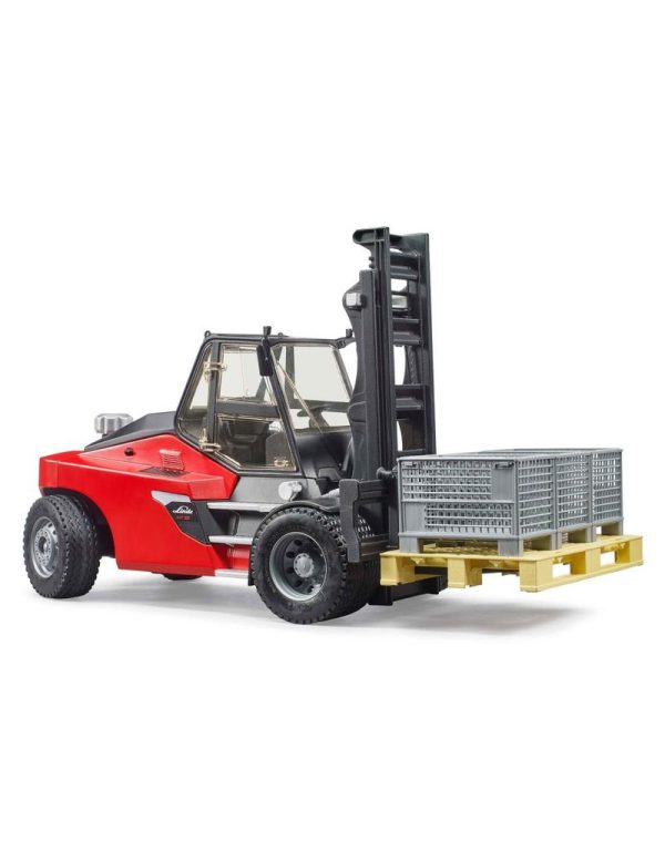 Bruder 3513 Heftruck Linde-HT160 +pallet+3boxen