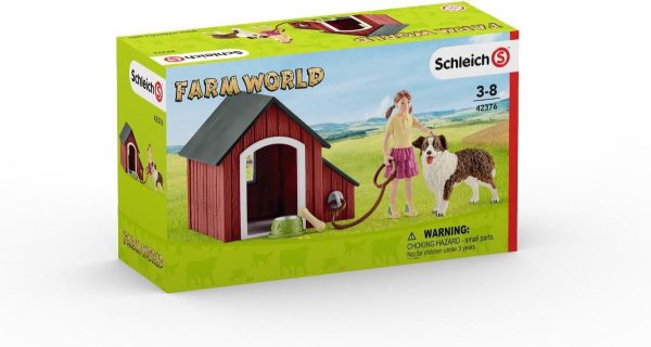 Schleich 42376 Hondenhok met hond en kind FarmWorld