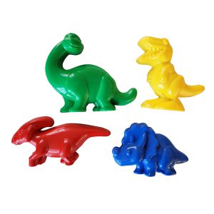 Gowi Zandbakvormpjes Dino's Set 4-pack zandbakspeelgoed