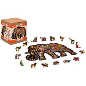 Wooden City Houten puzzel Magic Elephant L245