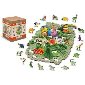 Wooden City Houten puzzel Tropical birds L300