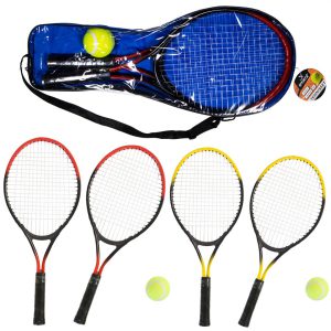 Tennisset SportX Tennis 2 x Racket met bal