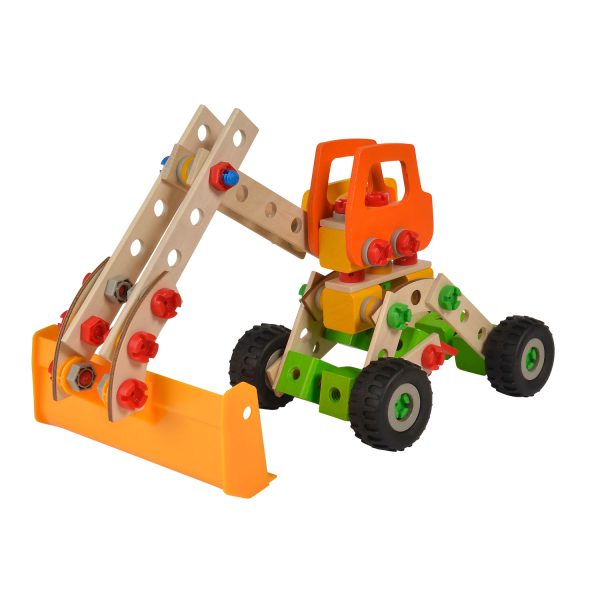 Eichhorn 6in1 Constructor 140-dlg Houten Constructie-speelgoed Loader
