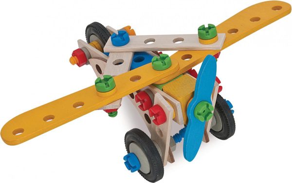 Eichhorn 4in1 Constructor 70-delig Houten Constructie-speelgoed