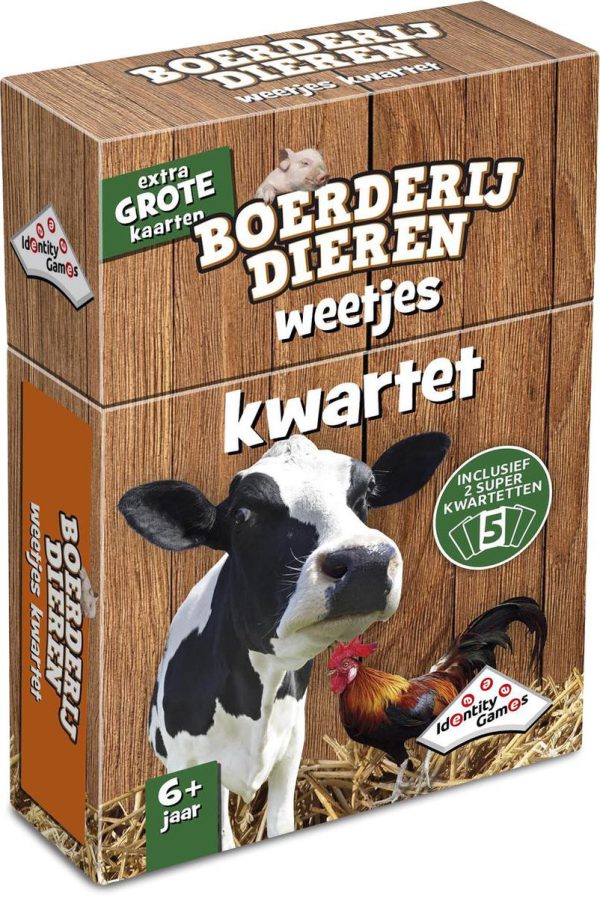 Kwartet Spel Boerderijdieren weetjes-kwartet