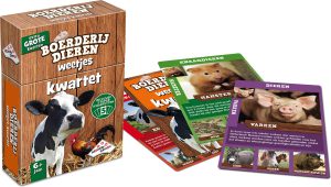 Kwartet Spel Boerderijdieren weetjes-kwartet