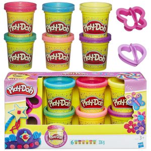 Play-Doh Klei Boetseerklei Sparkle Collection 6-pack