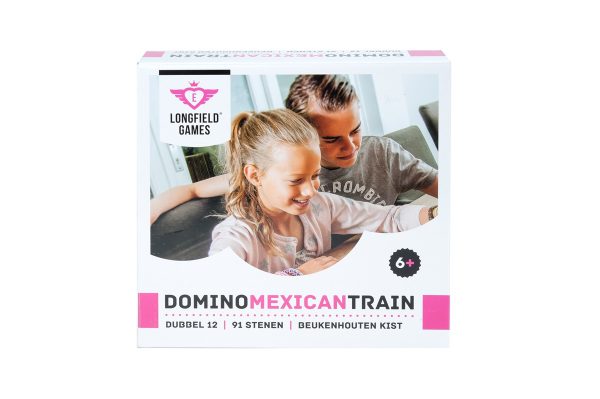Mexican Train Dominoes dubbel 12 Familiespel Longfield