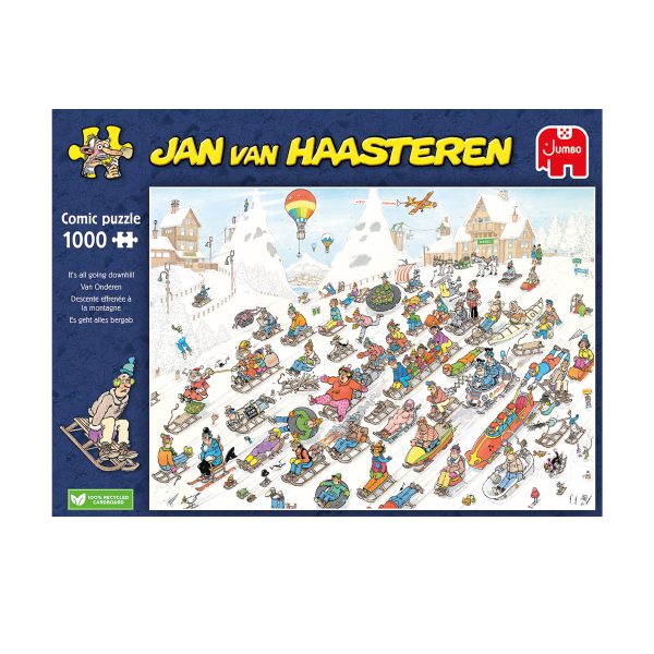 Jumbo 1110100025 Puzzel Jan van Haasteren It's all going Downhill