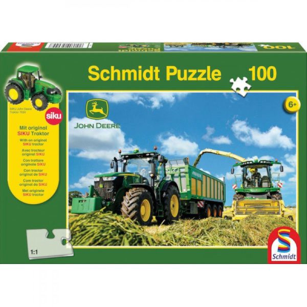 Schmidt 56044 Kinderpuzzel John Deere 7310R Puzzel 100st
