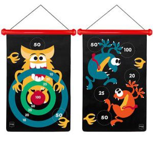 Scratch Magnetische Darts 36x55cm 2-zijdig Diverse thema's, Crazy monsters