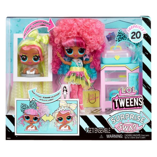 LOL Surprise Tweens Swap fashion doll Curls-2-crimps Cora tienerpop