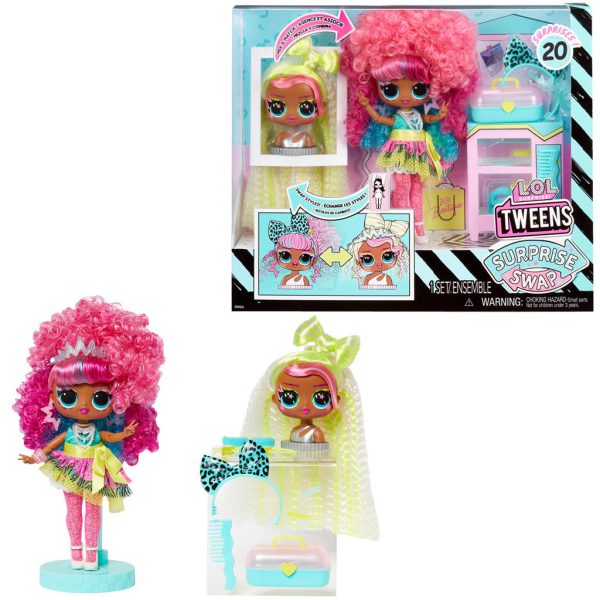 LOL Surprise Tweens Swap fashion doll Curls-2-crimps Cora tienerpop