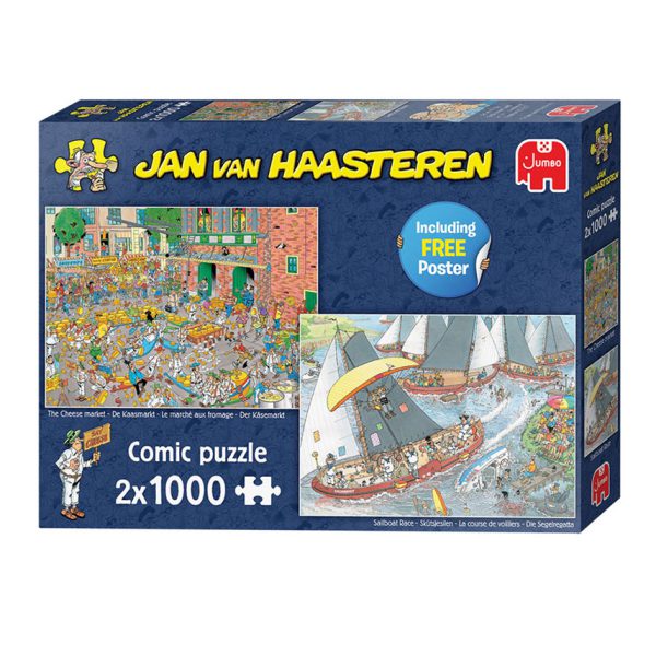 Jumbo 1110100037 Puzzel Jan van Haasteren Hollandse tradities (2 x 1000 stukjes)