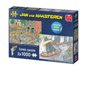 Jumbo 1110100037 Puzzel Jan van Haasteren Hollandse tradities (2 x 1000 stukjes)