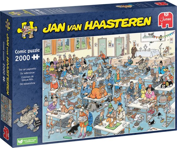 Jumbo 1110100033 Puzzel Jan van Haasteren Kattenshow (2000 stukjes)