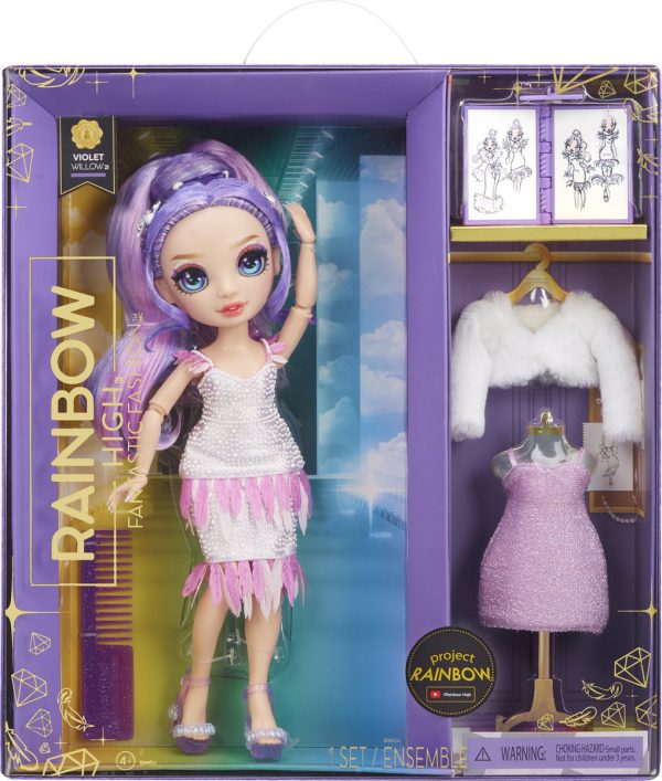 Rainbow High Fantastic Fashion Doll modepop Violet