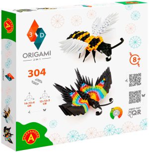 Origami 3D Bee and butterfly 304 pcs. Knutselset