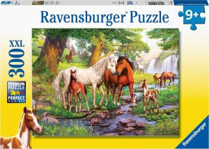 Ravensburger 129041 Legpuzzel 300 XXL puzzel Wilde paarden bij de rivier