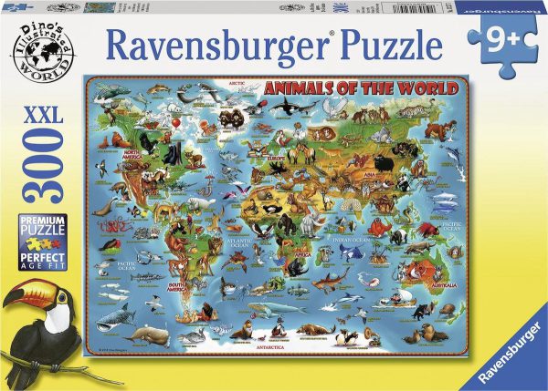 Ravensburger 132577 Legpuzzel 300 XXL puzzel Animals of the World