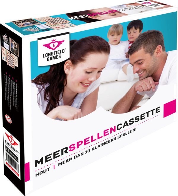 Longfield Games 340102 Multi Game Box Meer Spellen Cassette