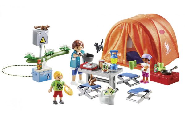 Playmobil Family Fun Kampeerders met tent 70089