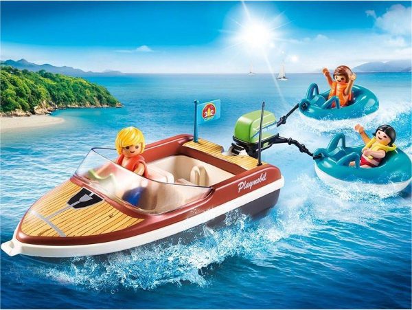 Playmobil Family Fun Motorboot met funtubes 70091