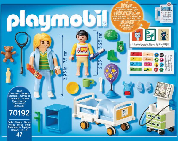 Playmobil City Life 70192 Kinderziekenhuiskamer