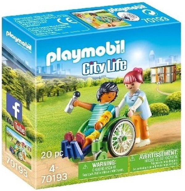 Playmobil City Life 70193 Patient in rolstoel