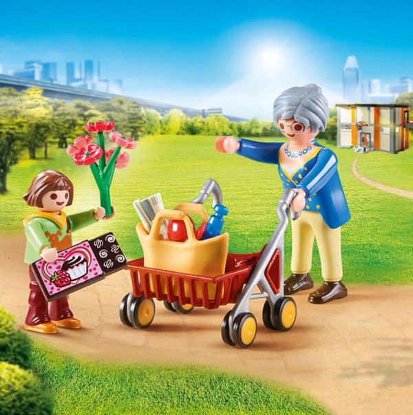 Playmobil City Life 70194 Oma met rollator