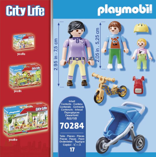 Playmobil City Life 70284 Mama met kinderen