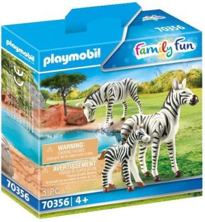 Playmobil Family Fun 70356 2 Zebra's met jong