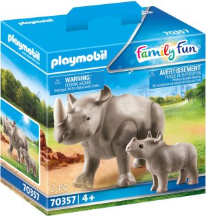 Playmobil Family Fun 70357 Neushoorn met baby