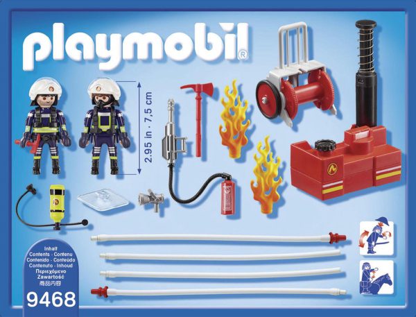 Playmobil 9468 City Action Brandweer team met waterpomp