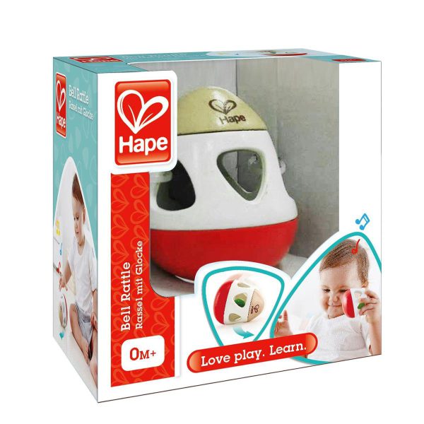 Hape Houten wiebelende rammelaar Bell Rattle