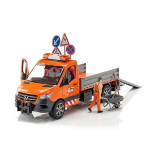 Bruder 02677 MB Sprinter bakwagen gemeentewerken + acc