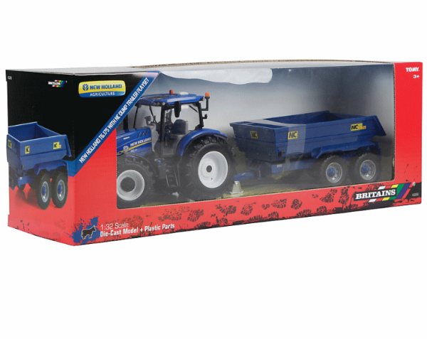 Britains 43268 New-Holland T6.175 met NC Trailer