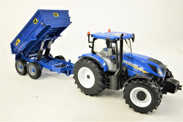 Britains 43268 New-Holland T6.175 met NC Trailer