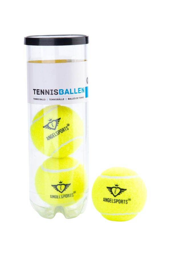 Tennisballen set 4 sterren 3 stuks in koker AngelSports