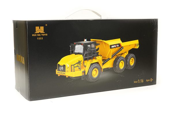 Huina RC Dump Truck Schaal 1:16, 2,4 GHz Lipo, 11 kanalen