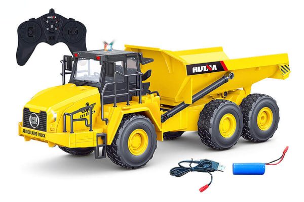 Huina RC Dump Truck Schaal 1:16, 2,4 GHz Lipo, 11 kanalen